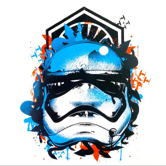 Graphic t-shirt, Storm Trooper, Star Wars Character, Heavy Cotton Crew Neck Tee - Picture 2 of 14